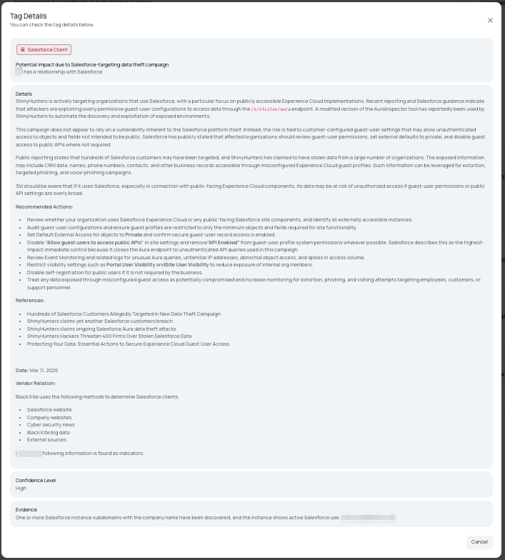 Salesforce Client Focus Tag